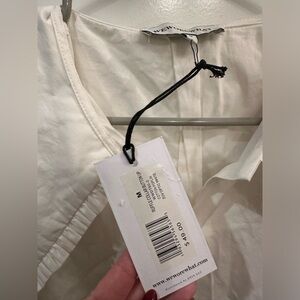 Weworewhat sleeveless blouse with collar size medium nwt